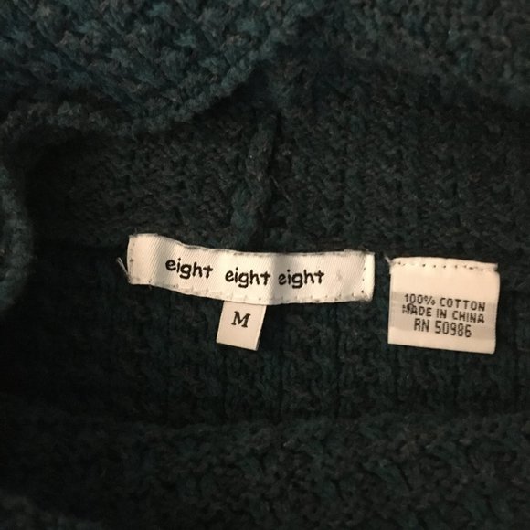 Eight Eight Eight Teal Cowl Neck Sweater - Picture 15 of 16